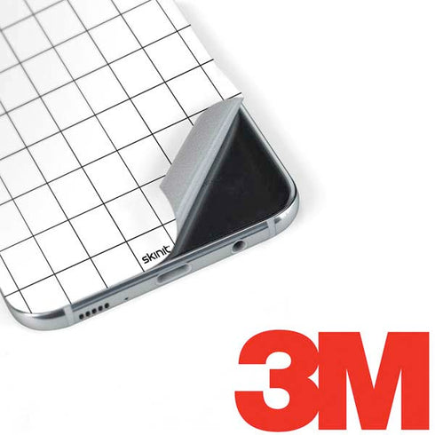 White Grid Galaxy S8 Plus Skin